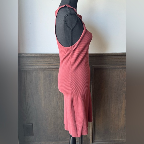 Abercrombie & Fitch pink Mauve Midi bodycon Dress Medium Tall - Picture 4 of 6